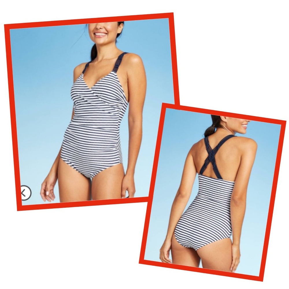 Macrame strapped one piece swimsuit! Like new